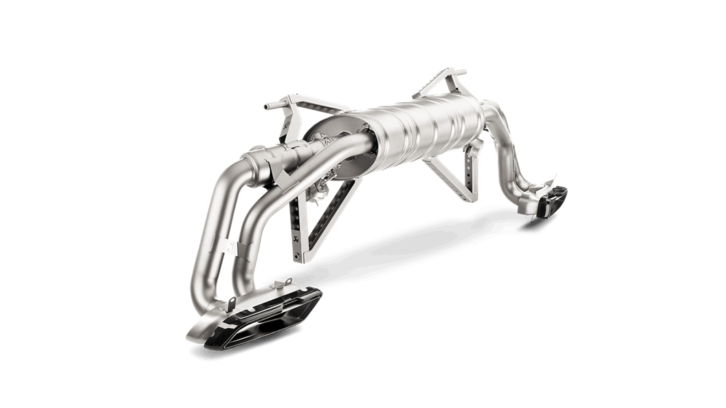 Akrapovic Audi R8 5.2 FSI Coupe/Spyder Slip-On Exhaust System w/ Carbon Tip Set (Titanium)