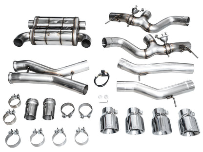 AWE SwitchPath™ Exhaust for BMW G87 M2 - Chrome Silver Tips