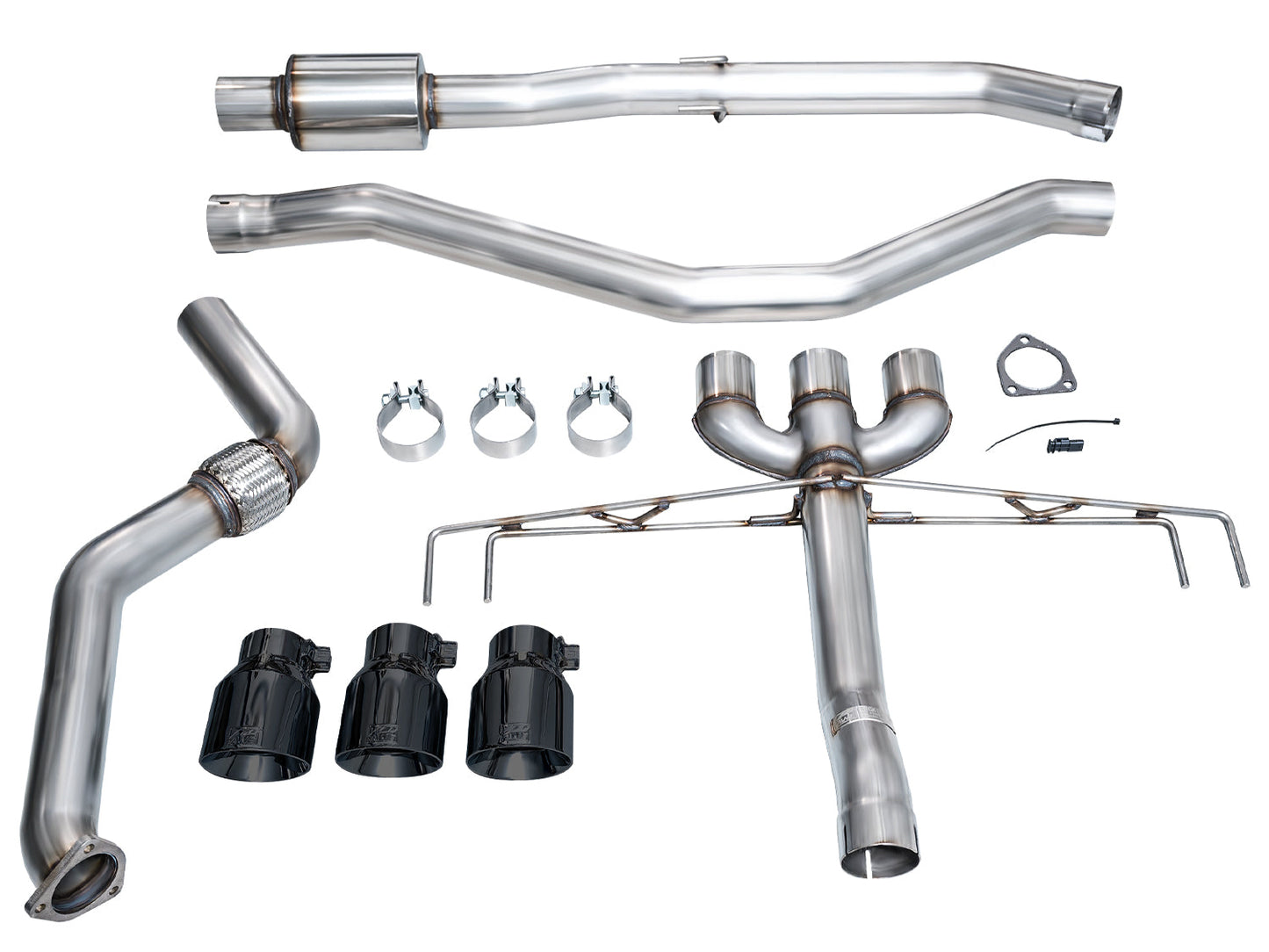 AWE Track Edition Exhaust for DE5 Integra Type-S - Triple Diamond Black Tips