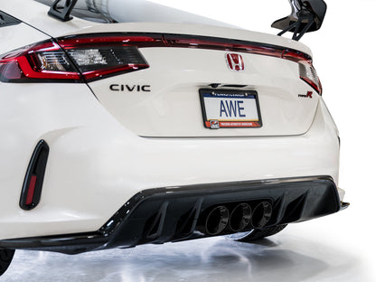 AWE Touring Edition Exhaust for FL5 Civic Type R - Triple Diamond Black Tips