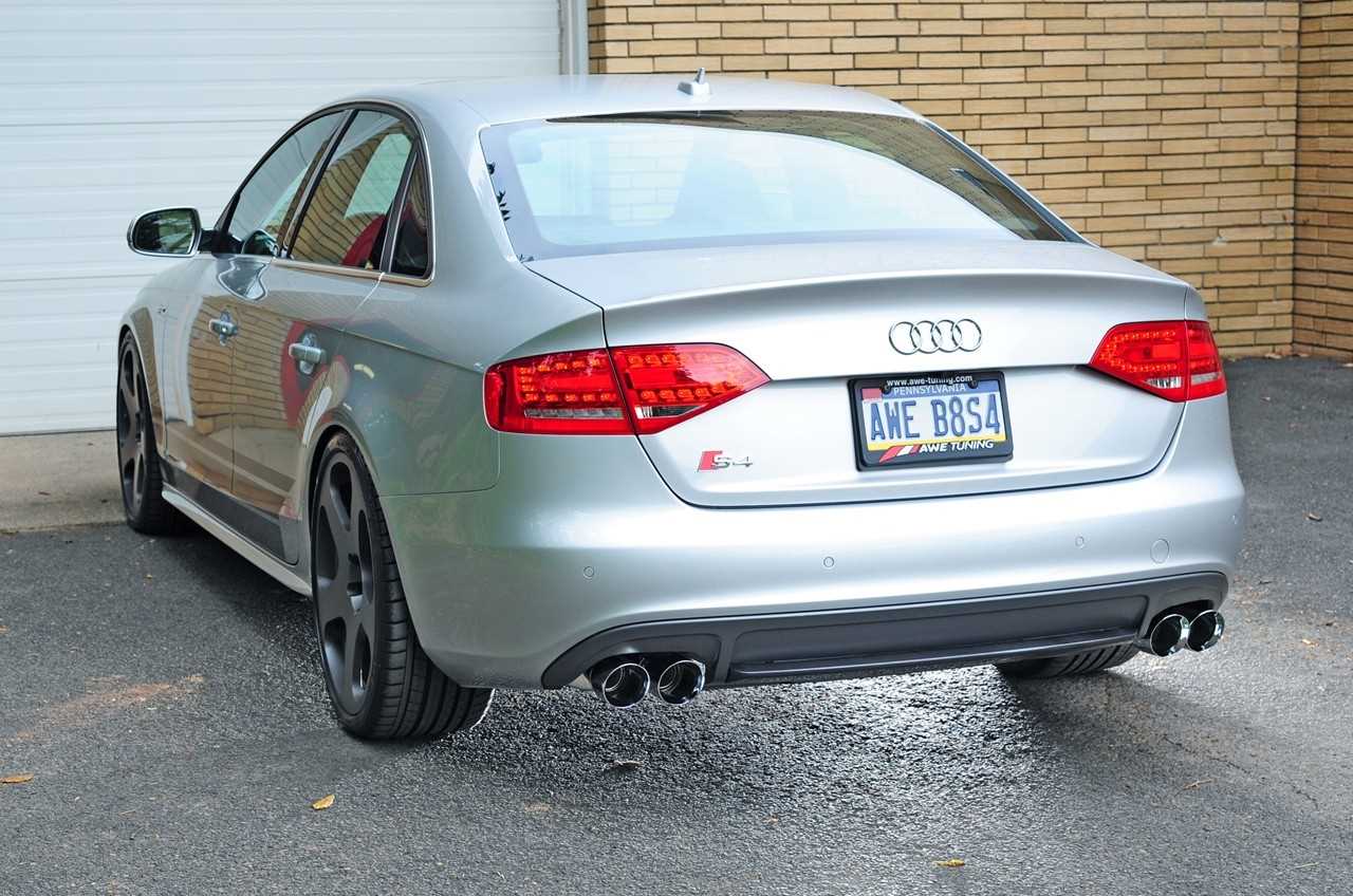 AWE Tuning Audi S4 3.0T Touring Edition Exhaust - Chrome Silver Tips (90mm)