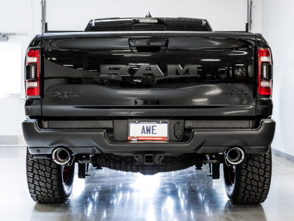 AWE 0FG Catback Exhaust for RAM TRX - Chrome Silver Tips