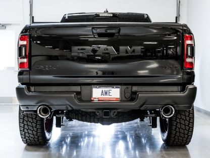AWE 0FG Catback Exhaust for RAM TRX - Chrome Silver Tips