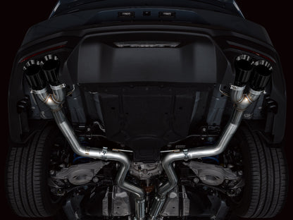 AWE Track Edition Exhaust for S650 Ford Mustang GT Fastback - Quad Diamond Black Tips