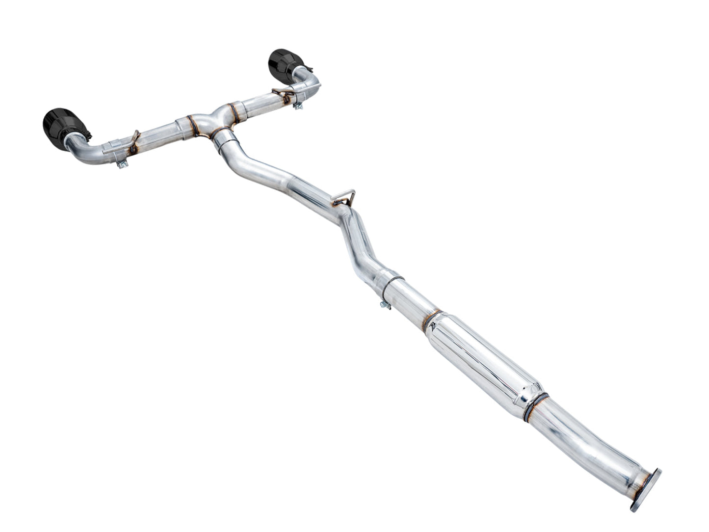 AWE Track Edition Exhaust for Subaru BRZ / Toyota GR86 / Toyota 86 / Scion FR-S - Diamond Black Tips