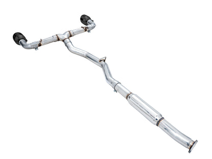 AWE Track Edition Exhaust for Subaru BRZ / Toyota GR86 / Toyota 86 / Scion FR-S - Diamond Black Tips