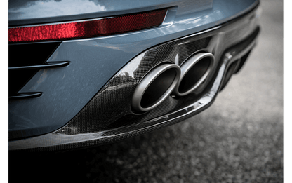 Rear Carbon fiber diffuser - High Gloss Porsche 911 Turbo / Turbo S (991.2)