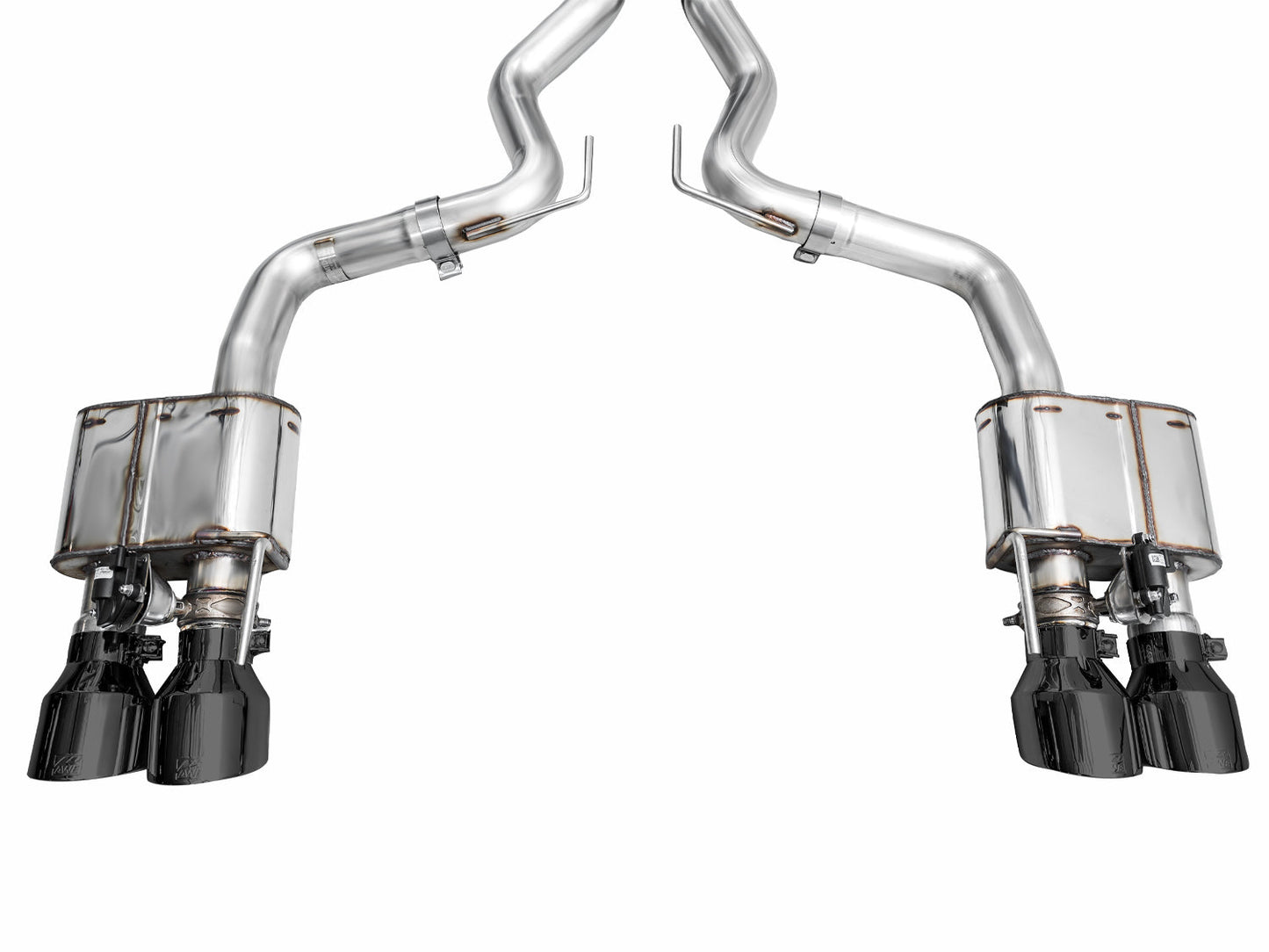 AWE SwitchPath™ Exhaust for S650 Ford Mustang GT Fastback - Quad Diamond Black Tips