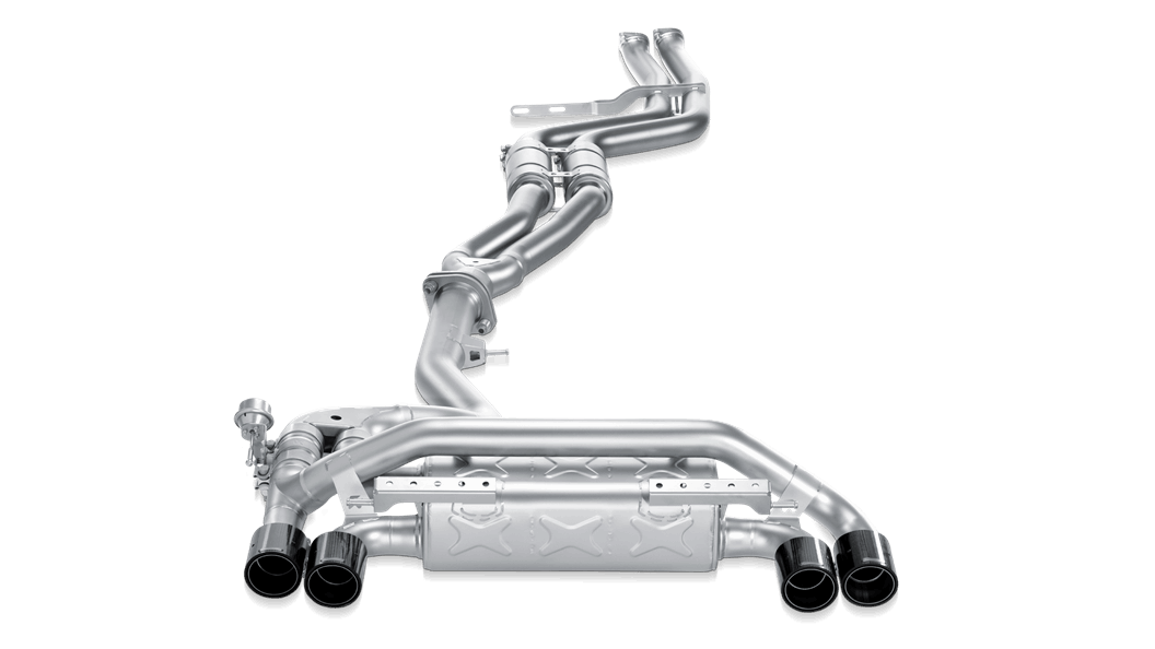 Akrapovic E82 1M Coupe Evolution Exhaust System w/ Carbon Tail Pipe Set (Titanium)