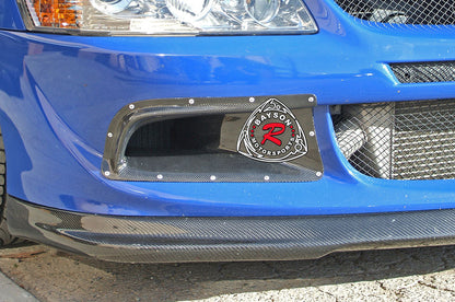 JDM Style (Carbon Fiber) Front Bumper Air Duct Vent for 2003-2005 Mitsubishi Evolution-8