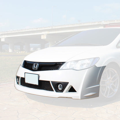 MU RR Front Bumper/Grille/Fog Lights For 2006-2011 Acura CSX 4Dr (Canadian Model)