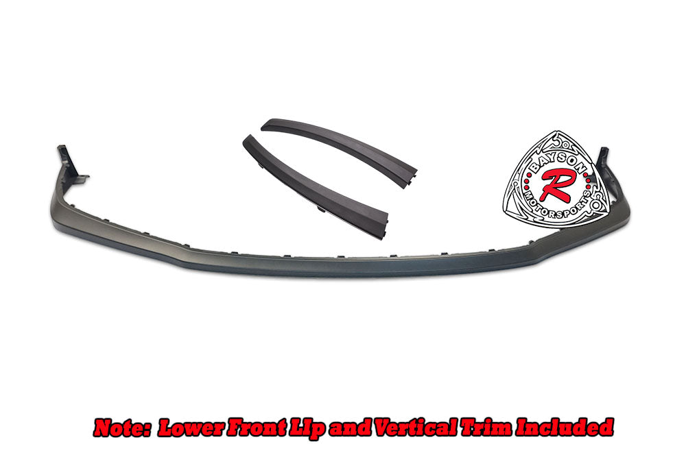 GT4 Style Front Lip with Vertical Trim For 2016 Porsche Cayman GT4/Boxster Spyder (981)