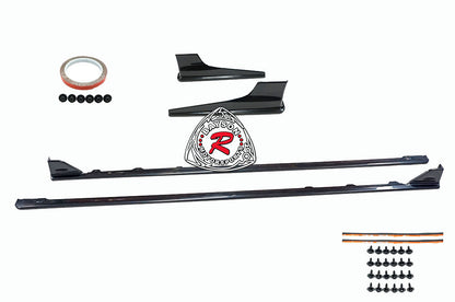 ST Style Side Skirts with Front Side Spats For 2015-2021 Subaru WRX/WRX Sti