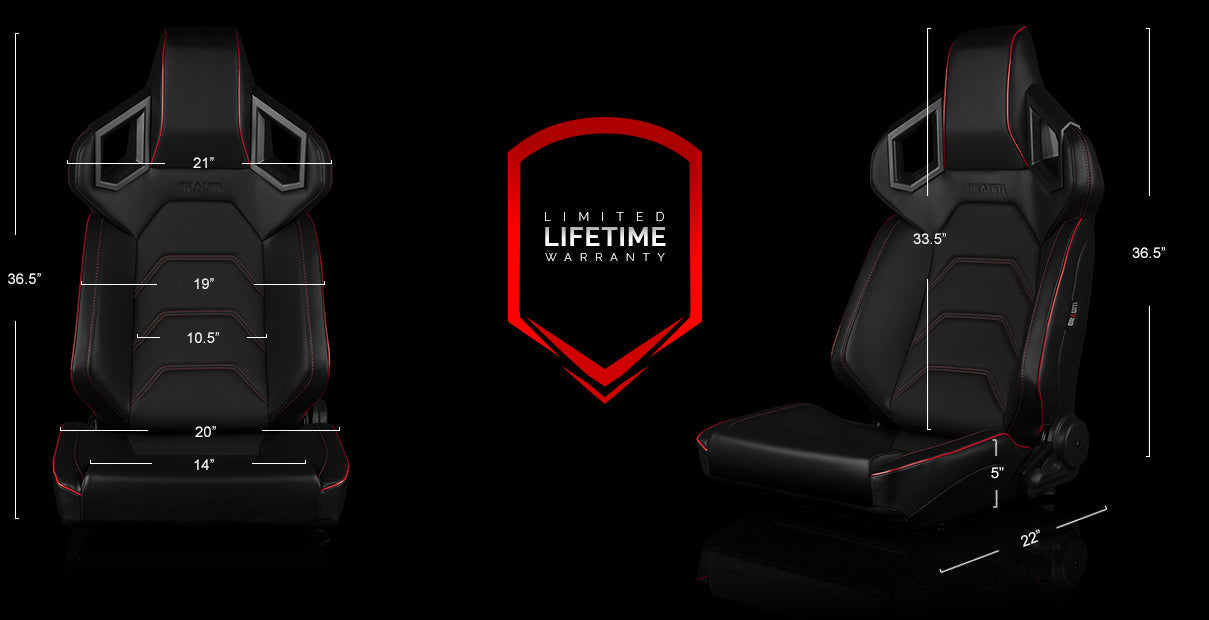 ALPHA-X Series Sport Reclinable Seats - Priced Per Pair