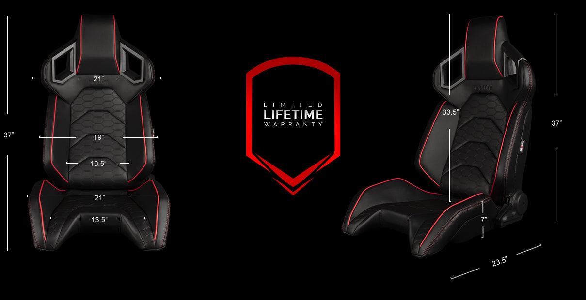 ALPHA-X Series Sport Reclinable Seats - Priced Per Pair