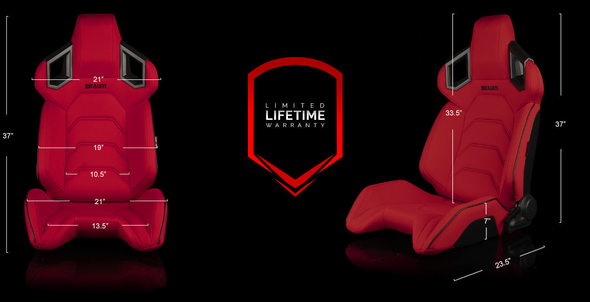 ALPHA-X Series Sport Reclinable Seats - Priced Per Pair