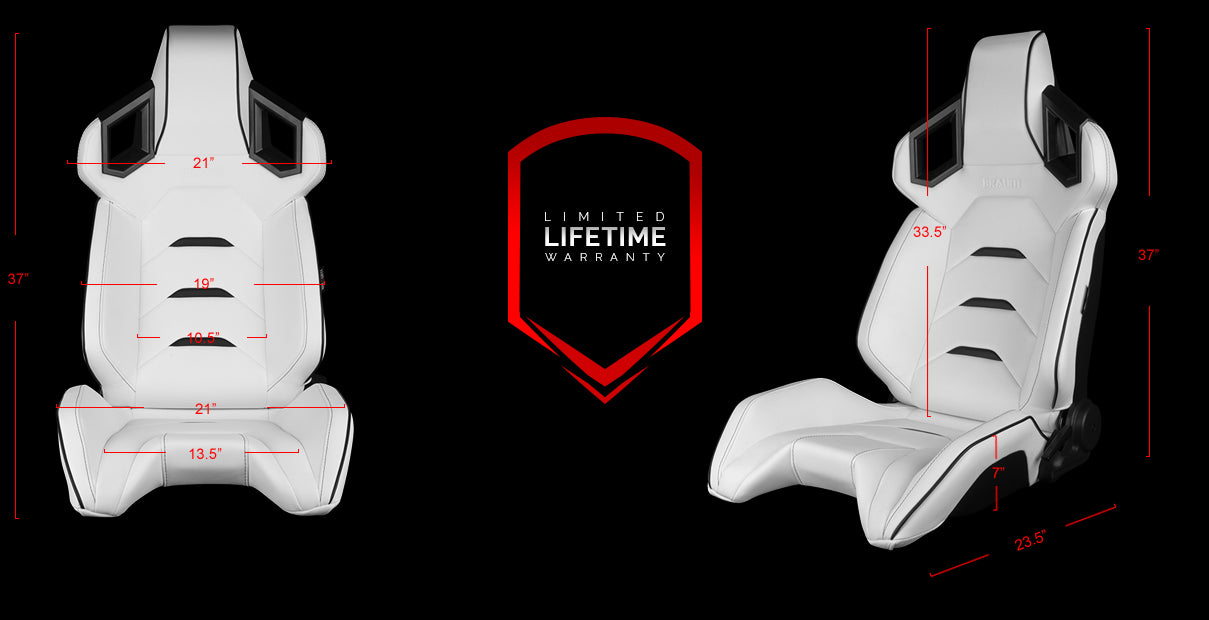 ALPHA-X Series Sport Reclinable Seats - Priced Per Pair
