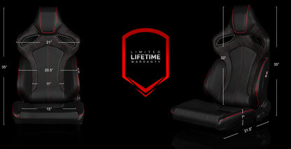 ORUE Series Sport Reclinable Seats - Priced Per Pair