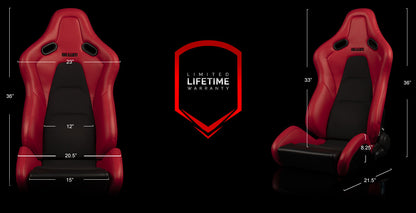 FALCON-S Series Reclinable FRP Composite Seats - Priced Per Pair