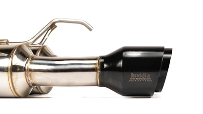 Invidia 11-21 Subaru WRX/STI Sedan Gemini R400 Single Layer Black tip Cat-back Exhaust