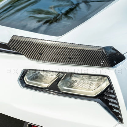 Corvette C7 DRY CARBON FIBER Rear Spoiler Side Winglets