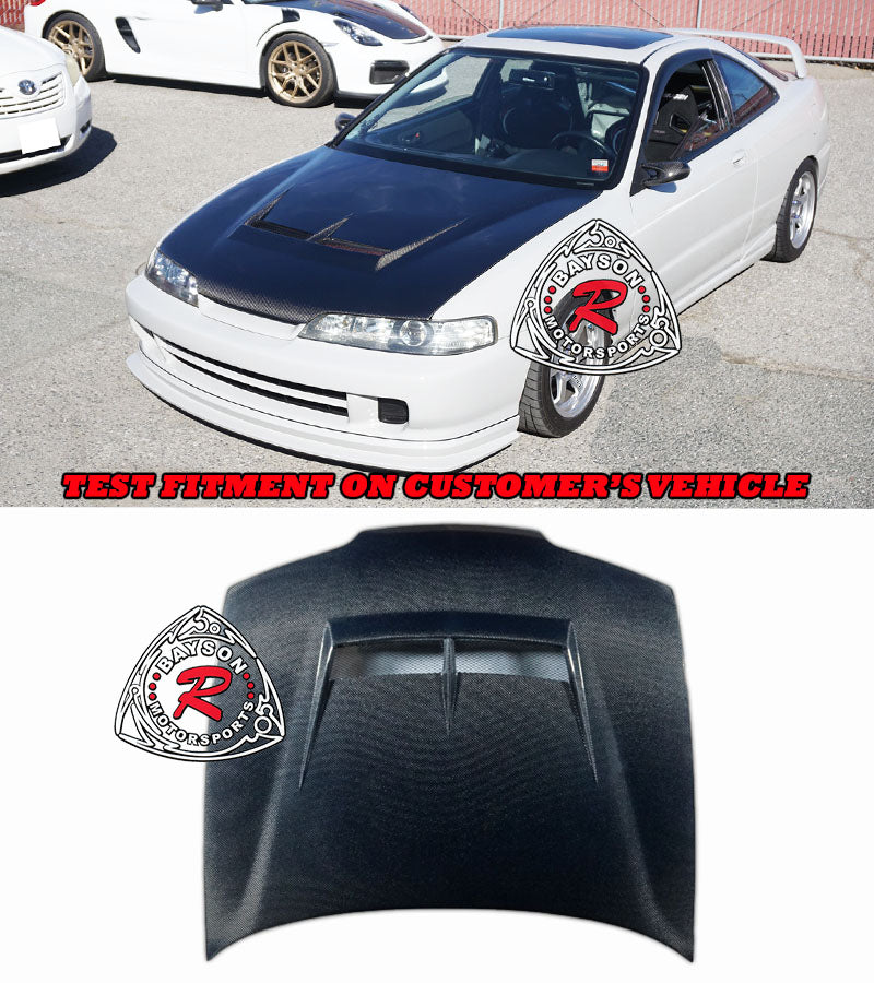JS Style (Carbon Fiber) Hood For 1994-2001 Acura Integra (With JDM Front End)