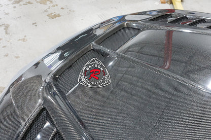 VR2 Style (Carbon Fiber) Hood For 2022-2025 Honda Civic 4Dr Sedan/5Dr Hatchback (Wont fit Type R FL5)