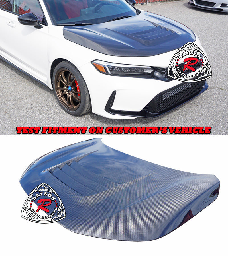 GT Style (Carbon Fiber) Hood For 2023-2025 Honda Civic Type R (FL5)