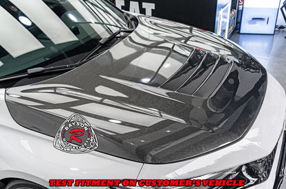 GT Style (Carbon Fiber) Hood For 2023-2025 Honda Civic Type R (FL5)