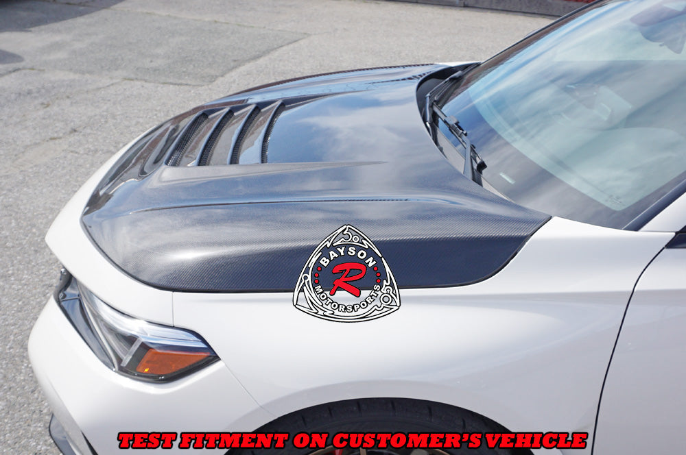 GT Style (Carbon Fiber) Hood For 2023-2025 Honda Civic Type R (FL5)