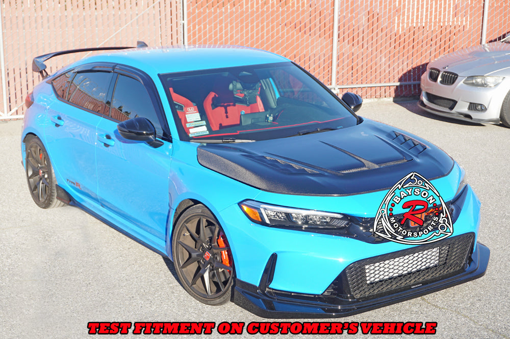 VR Style (Double Sided Carbon Fiber) Hood For 2023-2025 Honda Civic Type R (FL5)