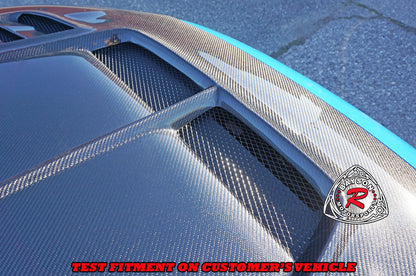 VR Style (Double Sided Carbon Fiber) Hood For 2023-2025 Honda Civic Type R (FL5)