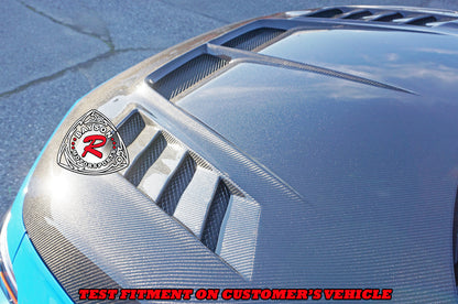 VR Style (Double Sided Carbon Fiber) Hood For 2023-2025 Honda Civic Type R (FL5)