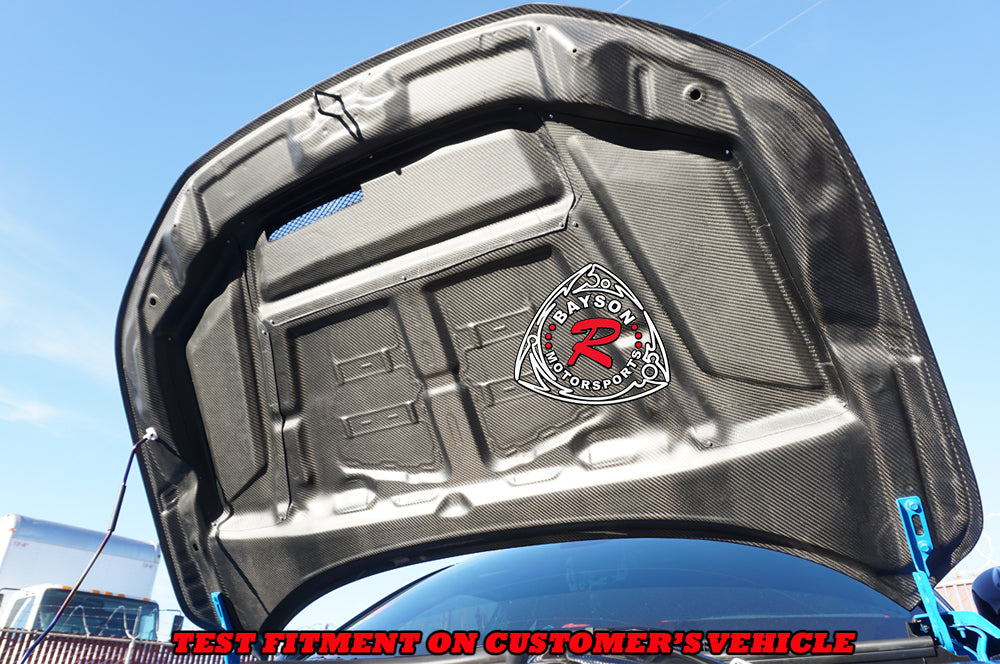 VR Style (Double Sided Carbon Fiber) Hood For 2023-2025 Honda Civic Type R (FL5)