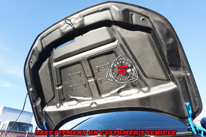 VR Style (Double Sided Carbon Fiber) Hood For 2023-2025 Honda Civic Type R (FL5)