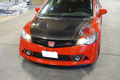 JS Style (Carbon Fiber) Hood For 2006-2011 Honda Civic (JDM Spec 4Dr Sedan)