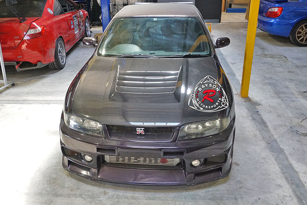 Z-Tune Style (Carbon Fiber) Hood For 1995-1998 Nissan GTR (R33)