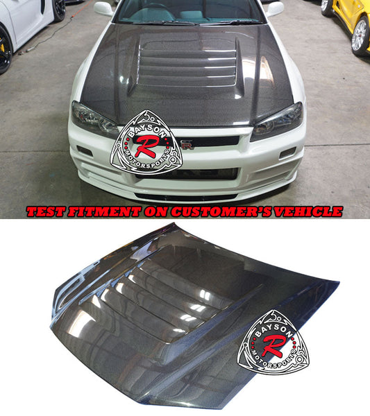 N Style (Carbon Fiber) Hood For 1999-2001 Nissan GTR (R34)