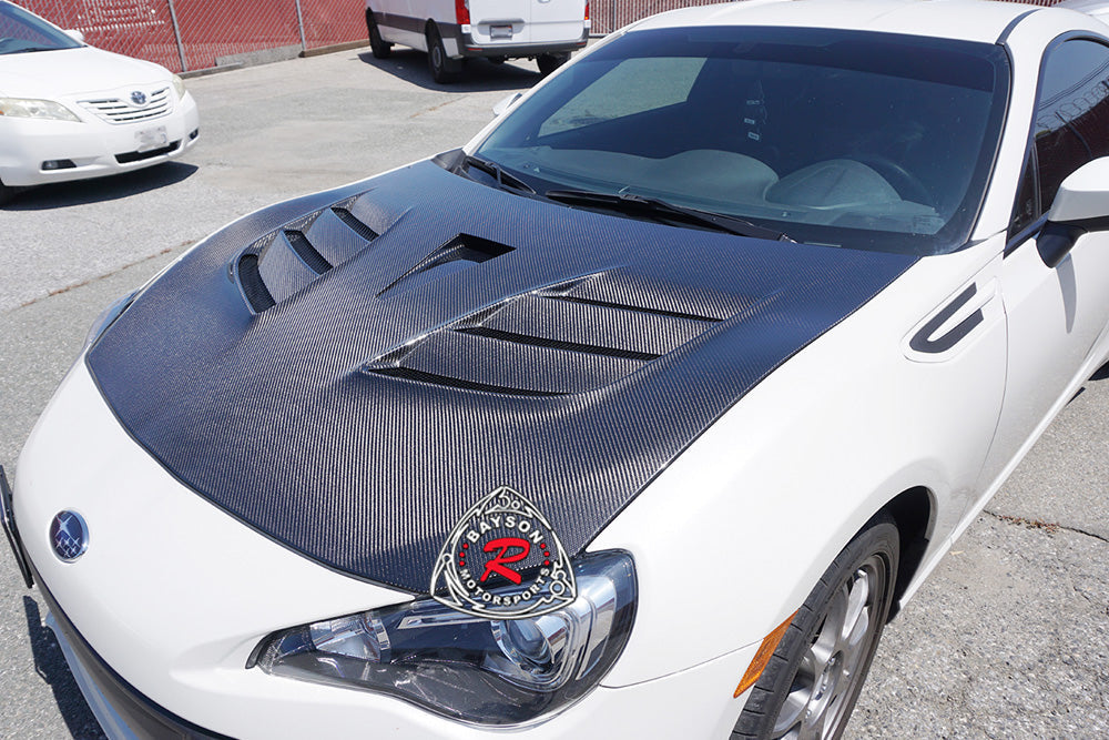 VR2 Style (Carbon Fiber) Hood For 2012-2016 Scion FR-S