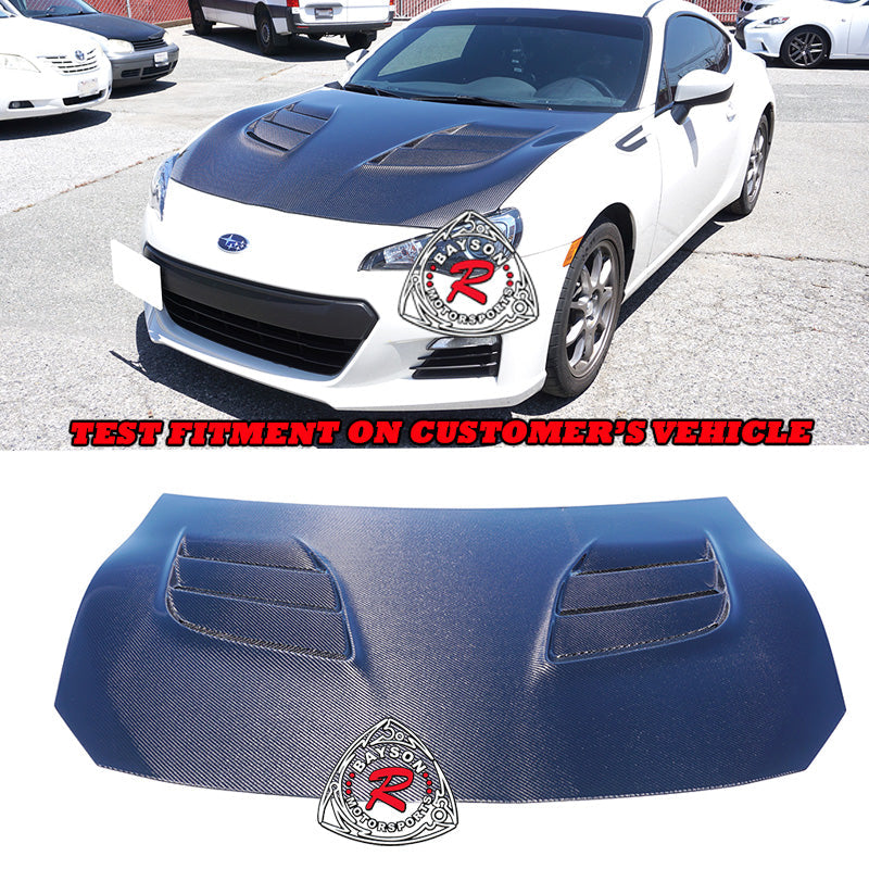 VR Style (Carbon Fiber) Hood For 2012-2021 Subaru BRZ