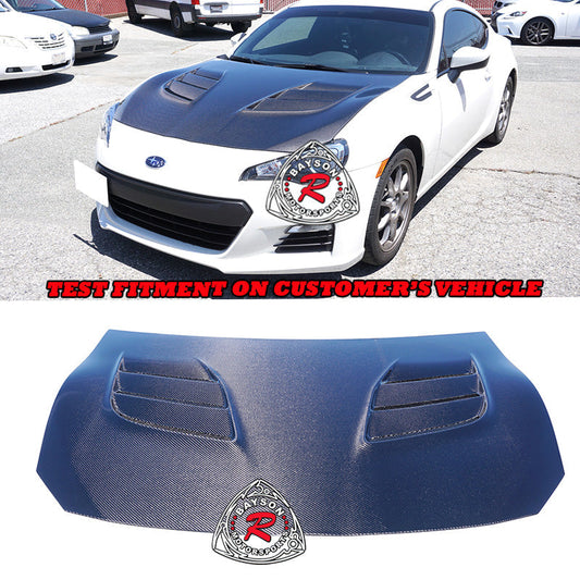 VR Style (Carbon Fiber) Hood For 2012-2021 Subaru BRZ