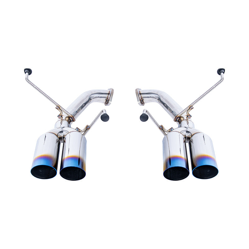 2022-Up Subaru WRX | Boso Muffler Delete Quad Burnt Tips Axle Back Exhaust
