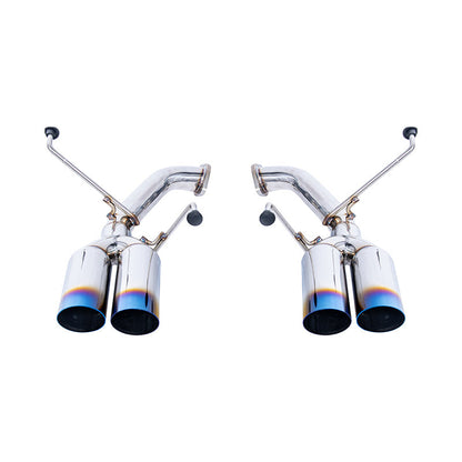 2022-Up Subaru WRX | Boso Muffler Delete Quad Burnt Tips Axle Back Exhaust