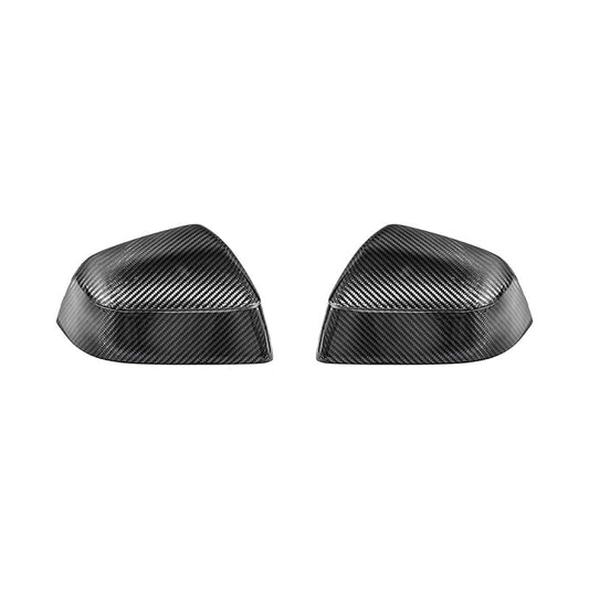 2025-Up Tesla Model Y Dry Carbon Fiber Tape On Side Mirror Cap Covers Pair - MC-1281-BKCF