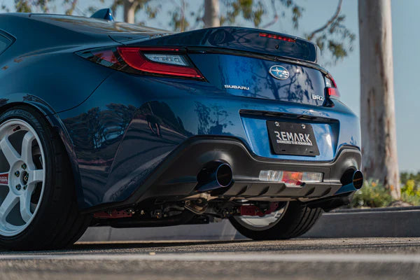 REMARK Axleback Exhaust. Toyota GR86 / Subaru BRZ. Boso Edition Stainless tip