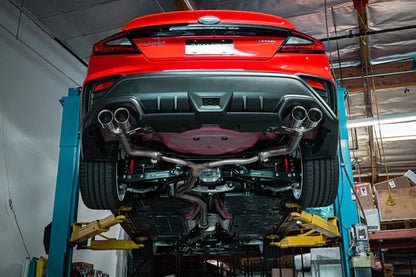 REMARK Axleback Exhaust. Subaru WRX VB 2022+. Burnt Stainless Single Wall Tip