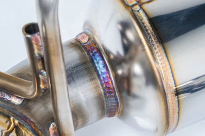 REMARK Axleback Exhaust. Nissan 370Z. Burnt Stainless Single Wall Tip