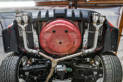 REMARK Axleback Exhaust. Subaru WRX STi VA. Burnt Stainless Single Wall Tip (4")