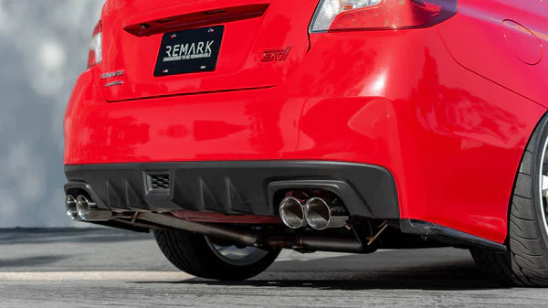 REMARK Axleback Exhaust. Subaru WRX STi VA. Stainless Double Wall Tip (SPT)