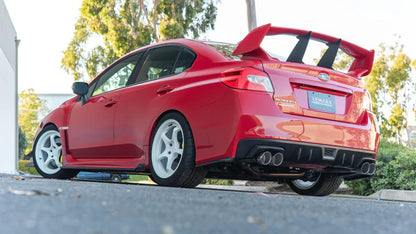 REMARK Axleback Exhaust. Subaru WRX STi VA. Stainless Single Wall Tip (4")